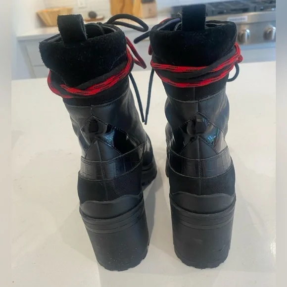 Gianni Bini moto/ combat boots size 9 - Picture 3 of 13